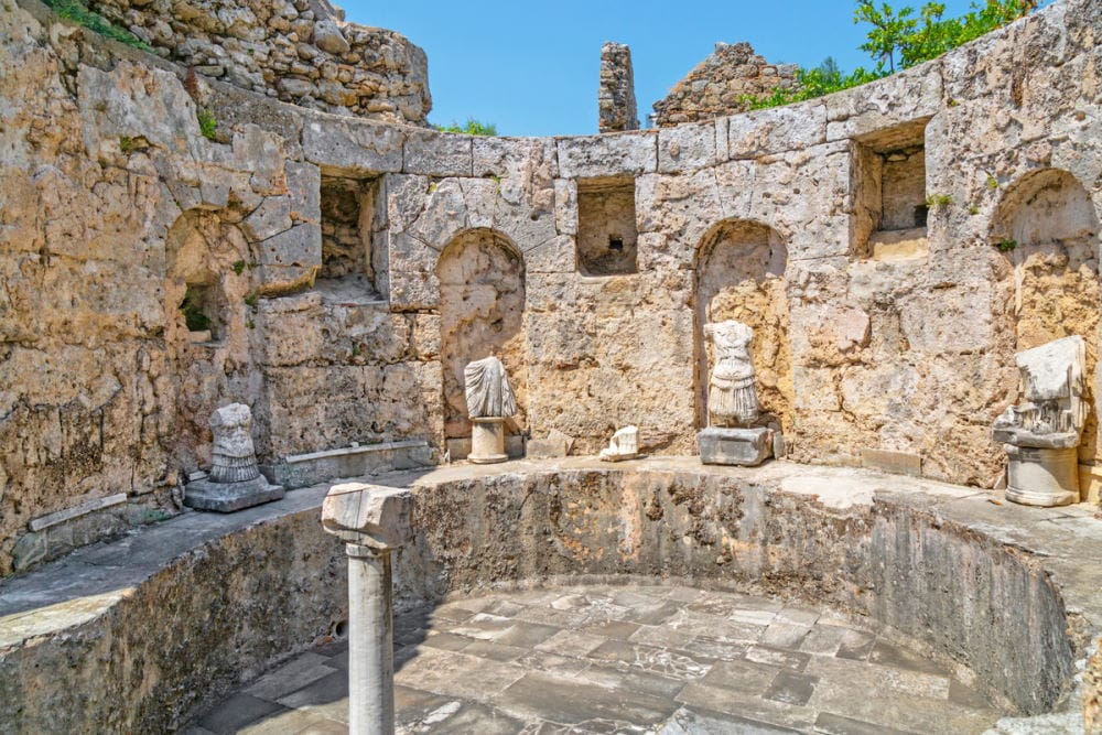 Aspendos Roman Theater and Perge ancient ruins UNESCO archaeological sites near Side