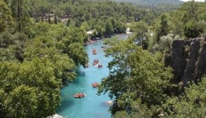 antalya-rafting-lunch-river-view
