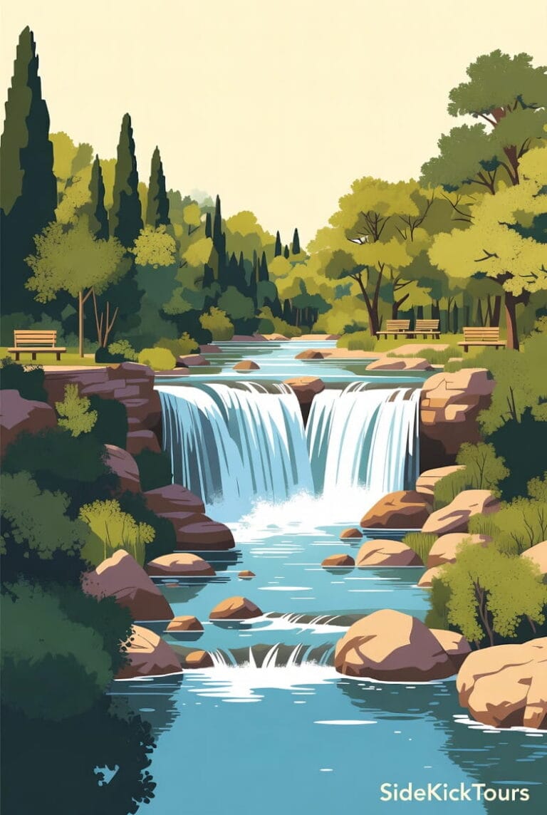 manavgat waterfall animation