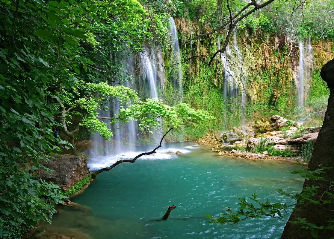 Kurşunlu Waterfall Antalya nature park waterfall view